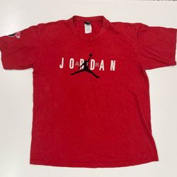 Jordan Red T-Shirt Men’s Size Medium Men with Graphic Printed Logo