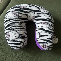 Hello Kitty Zebra Print Neck Pillow