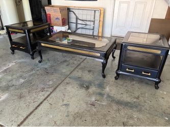 Matching set, coffee table and 2 end tables