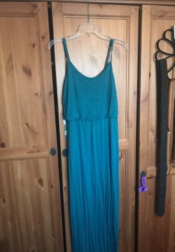 Long summer blue dress