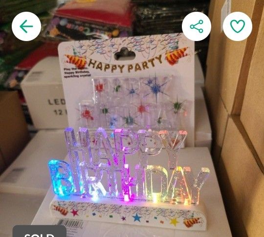 Happy Birthday Led Sign Color Changing With Music