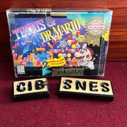 Tetris And Dr. Mario SNES CIB