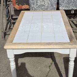 Wood Tile Dining Table 