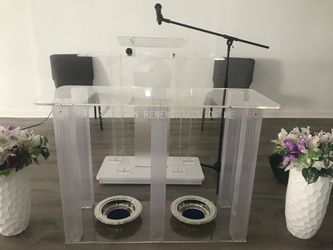 Pulpit table and stand