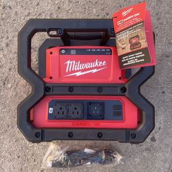 Milwaukee M18 18V Lithium-Ion Cordless 3600 Watt / 1800 Watt Battery Powered Power Supply Source Generator  $499