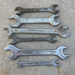 Vintage Metric Double Sided Motorcycle Wrench Bundle