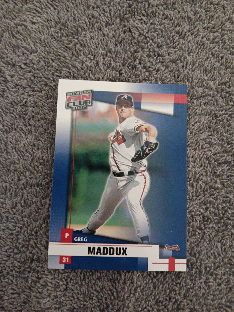 Greg Maddox Baseball Trading Card