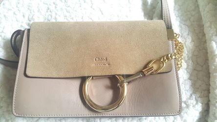 Chloe Faye Small Shoulder Bag - Motty Grey 100% Authentic