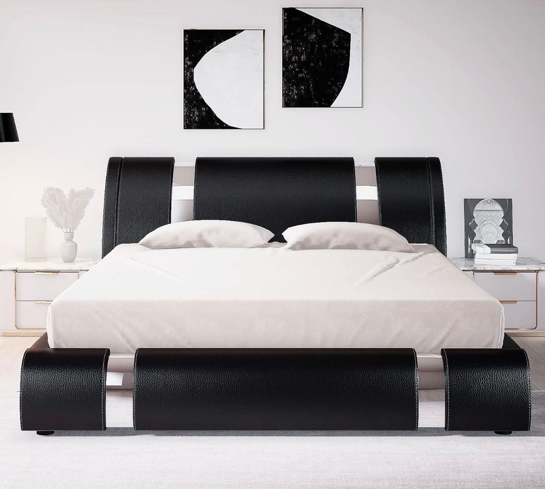 King size bed frame &memory foam mattress
