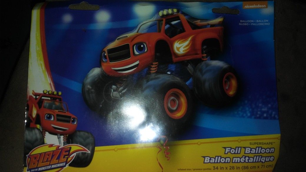 Blaze and monster machines NEW FOIL BALLOONS