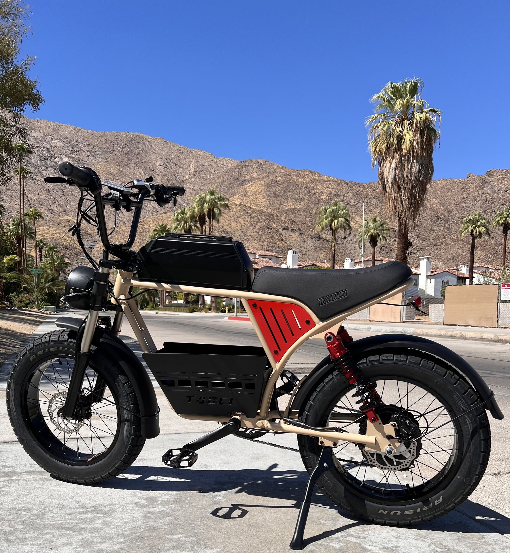 ✅BRAND NEW-2000W Peak Watt Electric Ebike🚀35-39mph, Fat Tire, Includes Center Basket, 18ah Battery Incl (Blue Or Sand)