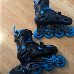 Rollerblades kids adjustable size 12-2, fit kids shoe size 12, 13, 1, 2