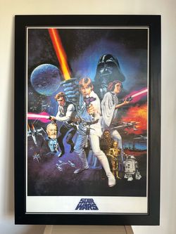 Star Wars 1977 Movie Hologram 3D Poster Frame