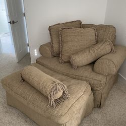 Chair and Ottoman 