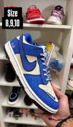 NIKE DUNK LOW BLUE/WHITE SNEAKERS NEW COLLECTION