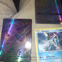 Three Rare Pokemon Cards