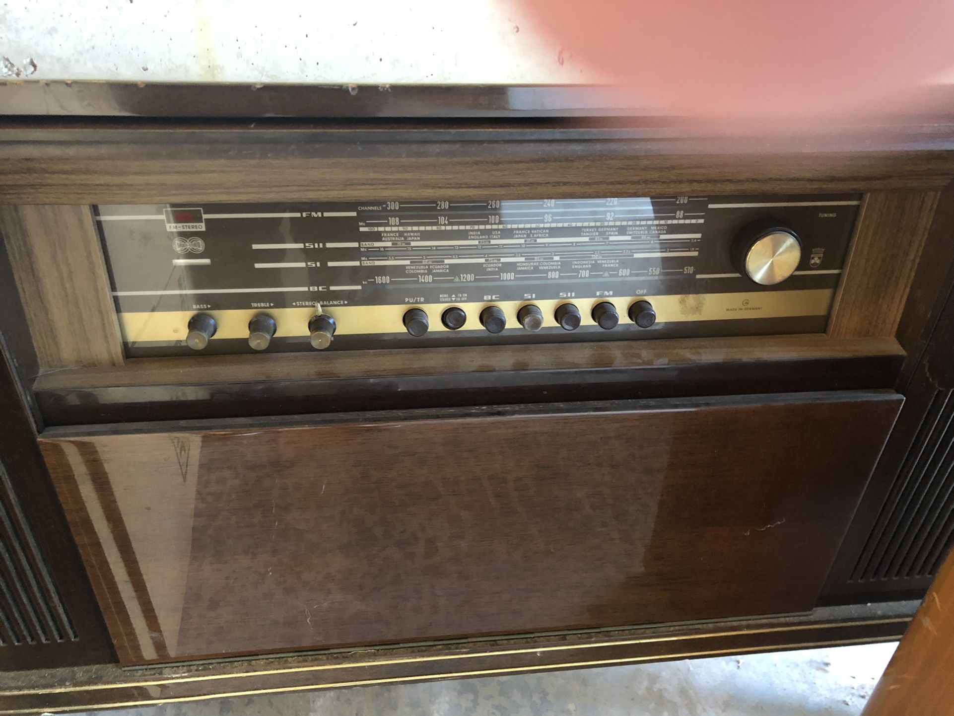 Grundig vintage Stereo Console