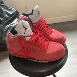 Nike Air Jordan’s 5 Retro “Red Suede”