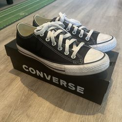 Used Size 7 Mens Black Converse
