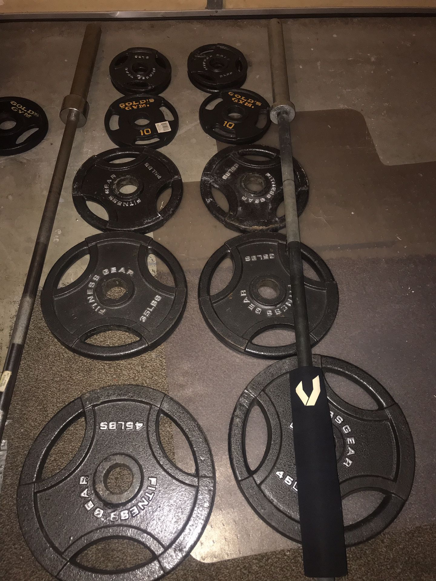 Full Weight Plates set 250lbs +