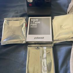 6 Packs Of Film And New Polaroid Camera Instant Print