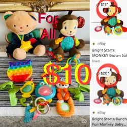 $10 For All activities Baby Toys great for Sensory development batteries included like new all