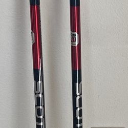 Scott World Cup Racing Ski Poles 120cm 48” Black/Red Made in Italy