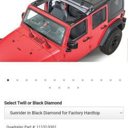 2016 Jeep Wrangler Jk Sunrider Top