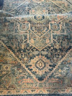 Indigo Tribal Medallion Tabetha Rug 5’x7’5”