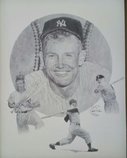 Sports Art - Limited Edition - Mickey Mantle - NY Yankees - David Maas
