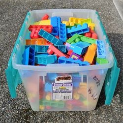 Mega Bloks (15 Gallons Plastic Box).