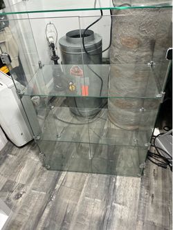 Glass display case