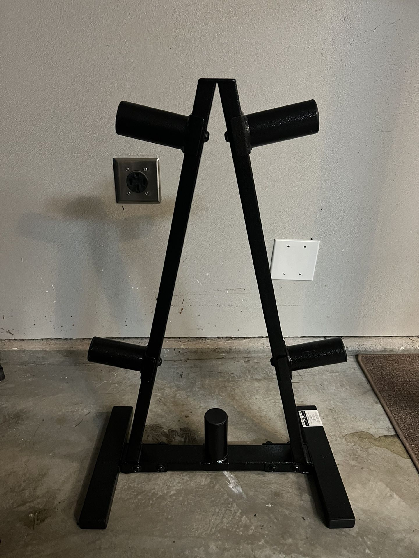 Barbell A Frame Olympic Plate Tree Rack - 2”