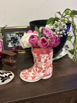 Simple talavera boot Mother's Day gift