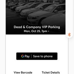 VIP PARKING DEAD AND COMPANY AUK CHIN