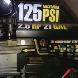 Central Pneumatic 21 Gallon 125 PSI 2.5 HP Air Compressor