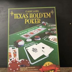 texas holdem poker board game and extra chips