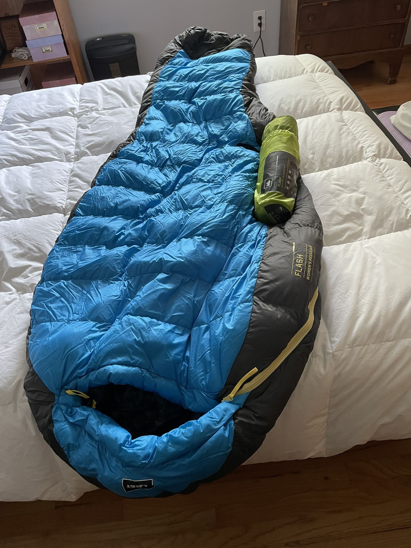 REI Womens Flash Sleeping Bag and Pad