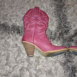 Pink Western Boots