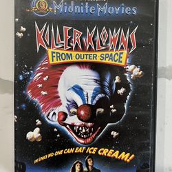 Killer Klowns from Outer Space DVD 1988 MGM Presents Midnite Movies Horror 