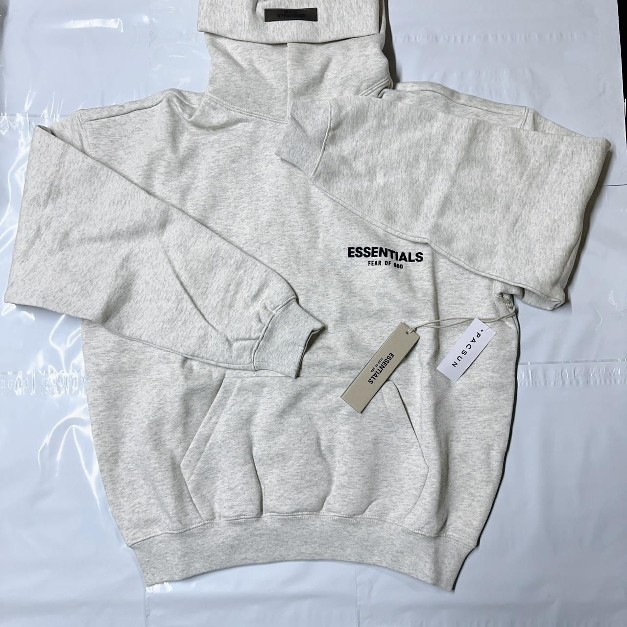 Essentials Light Oatmeal Hoodie Size XS