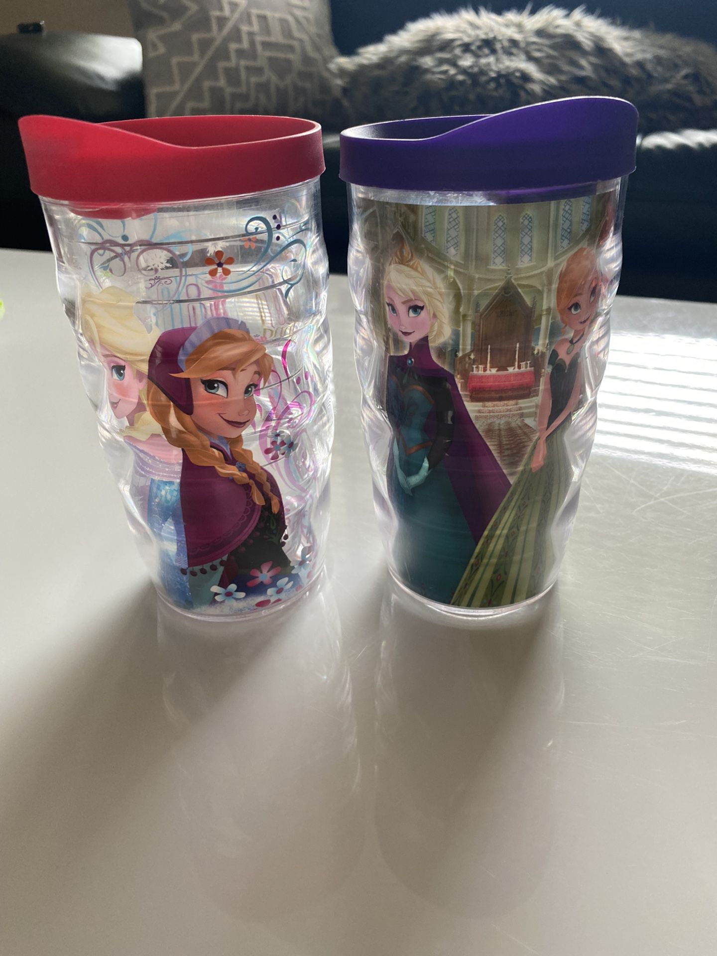 Disney Frozen Elsa & Anna Cup With Lid 10oz