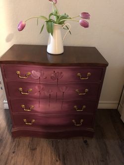 Antique dresser (hand painted)