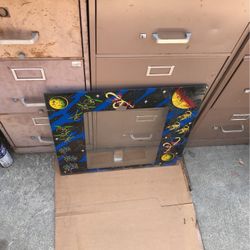 Original Galaga Glass Arcade Video Game Monitor Bezel