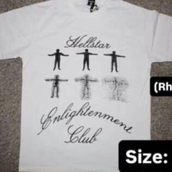 Hellstar Enlightenment Club Rhinestone Embellished T-Shirt (Negotiable)