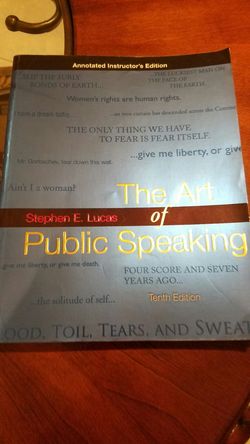 The art of public speaking