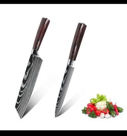 2PCS Chef Knife, Professional Stainless Steel Kitchen