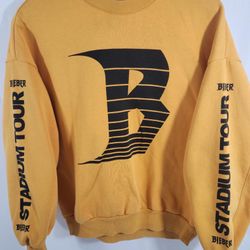 Justin Bieber 2017 Stadium Tour Music Singer Band Crewneck Sweatshirt Adult sz S