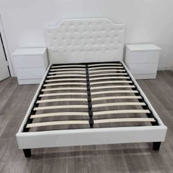 New Bedroom Set Queen BED FRAME With Nightstands New 