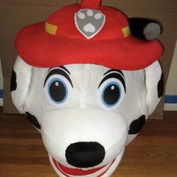 Paw patrol Marshall head costume mascot